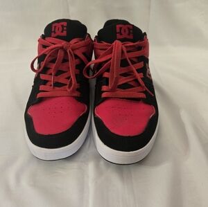 Red DC Men's Low Top Skate Shoes, Size 11